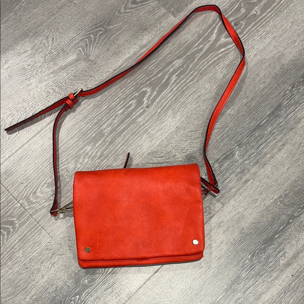 Red Leather Crossbody Bag by Street Level